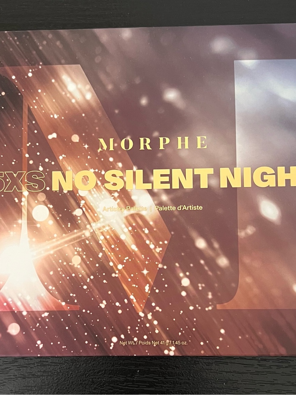 Morphe No Silent Nights Eyeshadow Palette — Warm Golds, Pinks, Plums, Blue